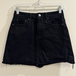 Alice + Olivia 25 Night Fever Good High Rise 5 Pocket Denim Skirt Designer Lux